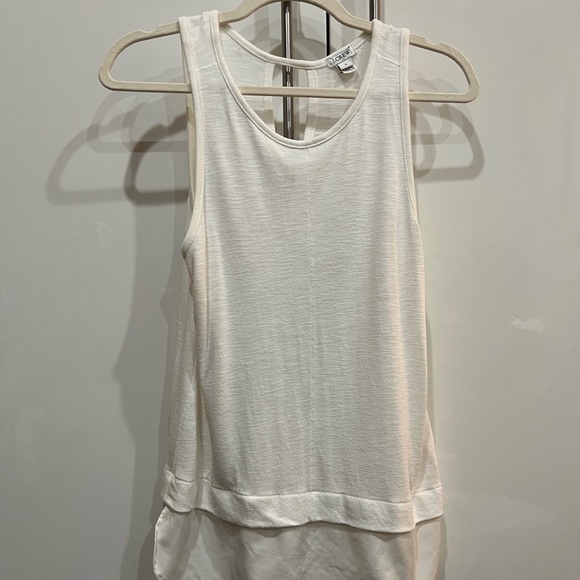Back to Work! J. Crew White Layering Tank - Picture 2 of 5